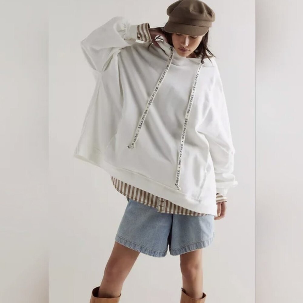 Free People  - We the Free - We Hoodie - Ivory - XS